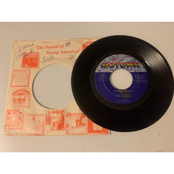 Vintage 1969 Motown 45 RPM Vinyl Record "I Want You Back" & "Who’s Lovin’ You" B - Picture 5 of 5